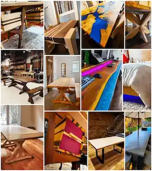 Collection of custom furniture pieces